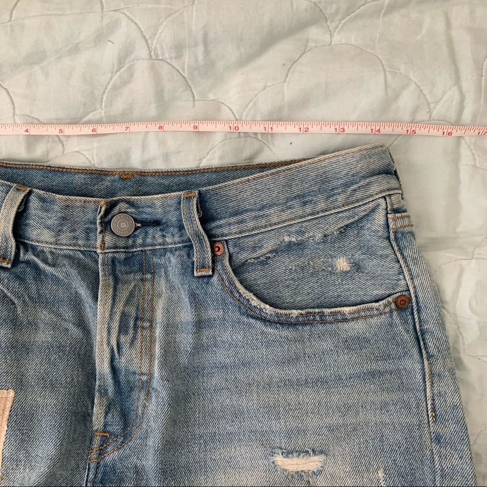 Levi's '501' Patchwork Denim Shorts - image 2